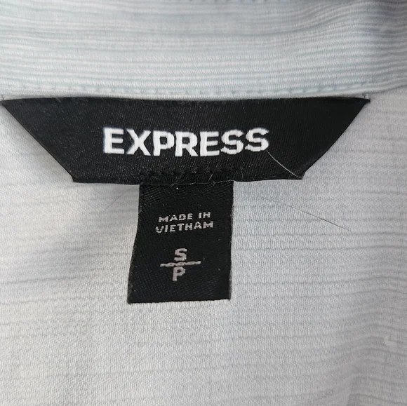 Express Light Blue Button-Up Shirt - Picture 4 of 5